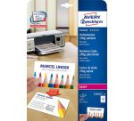 Cartes de visite Quick&Clean, 270 g/m2, satin blanc