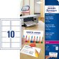 Cartes de visite Quick&Clean, 270 g/m2, satin blanc