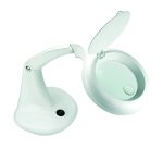 Lampe loupe à LED MINI ZOOM, avec 2 lentilles, blanc