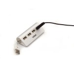 Nilox HUB sobremesa de aluminio con 4 puertos USB 2.0