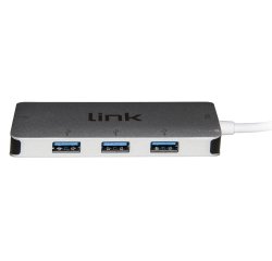 Link Accessori LKCCH02 interface hub USB 3.2 Gen 2 (3.1 Gen 2) Type-C 10000 Mbit/s Silver