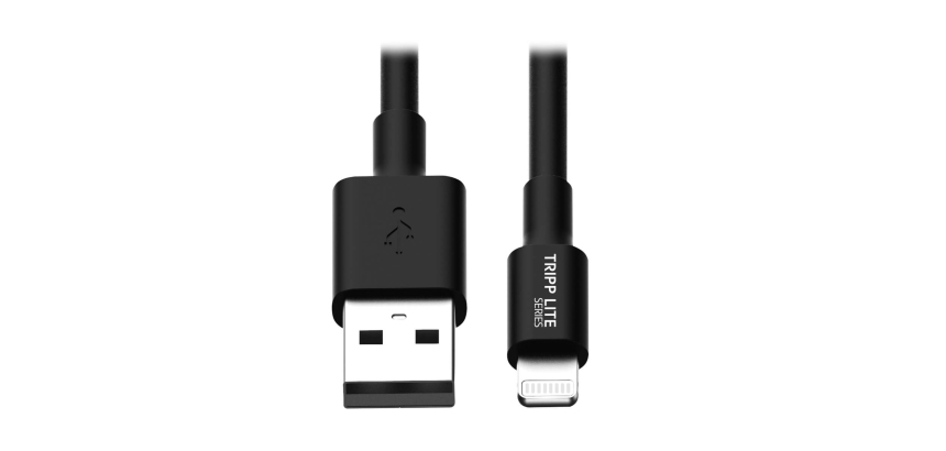 Tripp Lite M100-10N-BK câble Lightning 0,25 m Noir