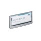 Plaque de porte Clicksign en ABS - livrée avec kit fixations - L149 x H52,5 mm - Graphite