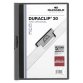 Durable 220057 cartellina con fermafoglio PVC Antracite, Grigio