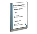Plaque murale durable click sign a4 portrait cadre profilé plastique haute qualité 21x29,7cm coloris gris graphite