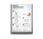 Plaque murale durable click sign a4 portrait cadre profilé plastique haute qualité 21x29,7cm coloris gris graphite