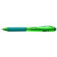 Pentel Feel-it! WOW! Verde Penna a sfera retrattile a clip 12 pz