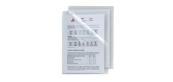 Cartellina a L Poli 150 - A4 - PP - buccia pesante - Sei Rota - conf. 25 pezzi
