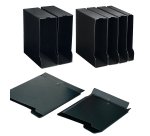 Custodia per raccoglitori 80 - dorso 11,5 cm - nero - Sei rota