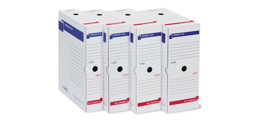 SEI Rota 673210 scatola per la conservazione di documenti Cartone Blu, Rosso, Bianco
