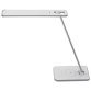 Lampe LED Jazz Blanche, interrupteur tactile, port USB, chargeur, Tête 35 cm H47 cm Socle 12x20 cm