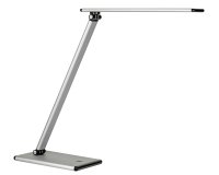 Lampe de bureau led Unilux terra gris métal / noir prise europe