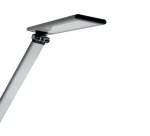 Lampe de bureau led Unilux terra gris métal / noir prise europe