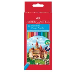 FABER-CASTELL Crayons de couleur hexagonaux CASTLE, étui en