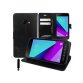 DLH ETUI FOLIO NOIR PORTE CARTES AVEC RABAT POUR SAMSUNG GALAXY XCOVER 4 et GALAXY XCOVER 4S (SM-G390 / SM-G398)