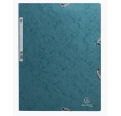 Chemise à élastiques 3 rabats carte lustrée 400g/m2 Skandi