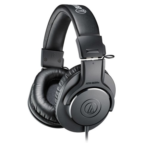Audio-Technica ATH-M20X auricular y casco Auriculares Alámbrico Diadema Escenario/Estudio Negro