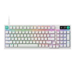 Logitech G G316 X 98 clavier Gaming USB AZERTY Français Blanc