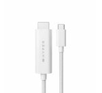 HYPER HD6007WHGL câble HDMI 2,5 m USB-C HDMI Type A (Standard) Blanc