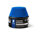 Recharge marqueur permanent staedtler lumocolor 488 48    pour marqueurs compacts 348   flacon 20ml coloris bleu