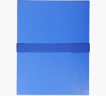 Chemise extensible en balacron. Rabat en pied, fermeture par sangle scratch. Coloris Bleu