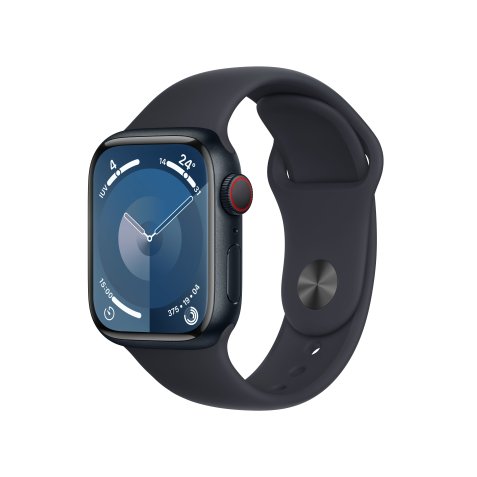 APPLE Montre connectée Watch 9 Alu 41mm Cellular Minuit/BraceletSport S/M