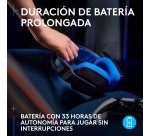Logitech G Auriculares inalámbricos con micrófono Logitech G535 LIGHTSPEED para gaming - Auriculares supraaurales ligeros, micrófono volteable para silenciar, batería de 33 horas, compatibles con PS5, PS4 y PC, recargables por USB-C - negro/azul