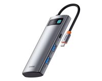 Baseus Metal Gleam USB Tipo C 5000 Mbit/s Gris