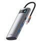 Baseus Metal Gleam USB Tipo C 5000 Mbit/s Gris