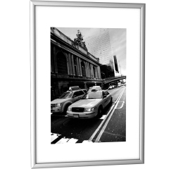 Cadre décoration paperflow a4 coloris aluminium