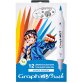 Set 12 marqueurs à alcool GRAPHIT BRUSH Manga SHONEN double pointe extra fine et pinceau