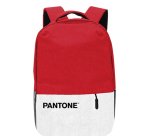 Pantone PT-BPK001R1 zaino Zaino casual Rosso, Bianco Poliestere