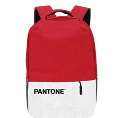 Pantone PT-BPK001R1 zaino Zaino casual Rosso, Bianco Poliestere