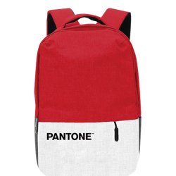 Pantone PT-BPK001R1 zaino Zaino casual Rosso, Bianco Poliestere