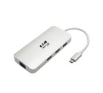 Tripp Lite U442-DOCK12-S station d'accueil USB 3.2 Gen 2 (3.1 Gen 2) Type-C Argent