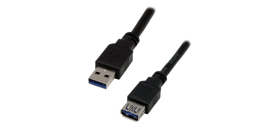 MCL MC923AMF-1M/N câble USB USB 3.2 Gen 1 (3.1 Gen 1) USB A 5 Gbit/s Noir