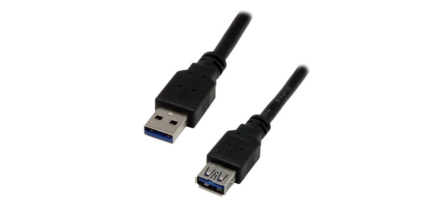 MCL USB 3.0, M/FM, 5m câble USB USB 3.2 Gen 1 (3.1 Gen 1) USB A Noir