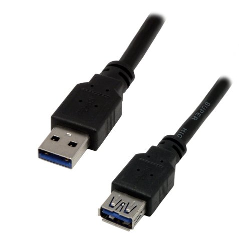 MCL USB 3.0, M/FM, 5m câble USB USB 3.2 Gen 1 (3.1 Gen 1) USB A Noir