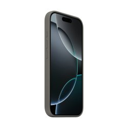 Apple Coque en silicone avec MagSafe pour iPhone 16 Pro - Gris minéral