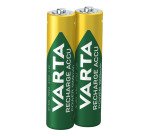Varta Recharge Accu Power AAA 1000 mAh Blister da 2 (Batteria NiMH Accu Precaricata, Micro, ricaricabile, pronta all'uso)
