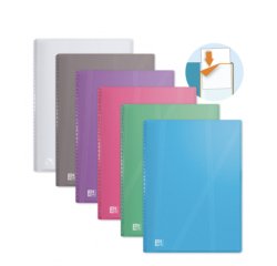 Protège-documents Oxford Hawaï A4 40 vues / 20 pochettes couverture polypro coloris assortis