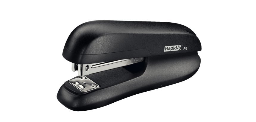 Agrafeuse bureau rapid hs f6 métal 40x62x126mm 20 feuilles agrafes rapid strong 24/6 et 26/6 coloris noir