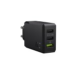 Green Cell CHARGC03 Caricabatterie per dispositivi mobili Universale Nero AC Ricarica rapida Interno