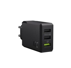 Green Cell CHARGC03 Caricabatterie per dispositivi mobili Universale Nero AC Ricarica rapida Interno