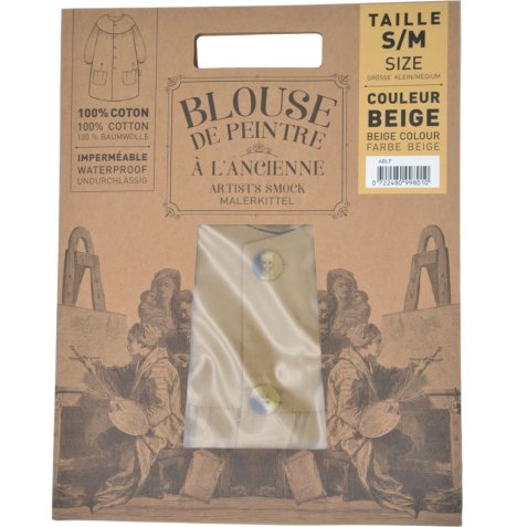 Blouse peinture a l'ancienne oz international  s-m coton   coloris beige