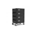 Port Designs 901975 chariot et rangement roulant Module de charge et de gestion Noir
