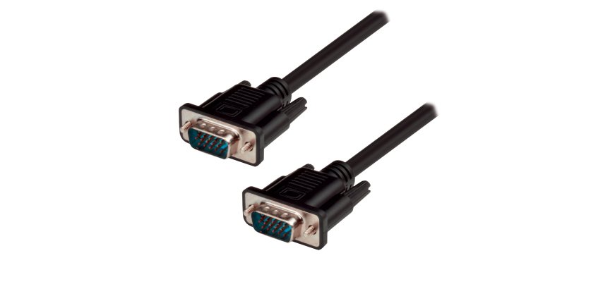 MCL MC340B/15P-10M câble VGA VGA (D-Sub) Noir