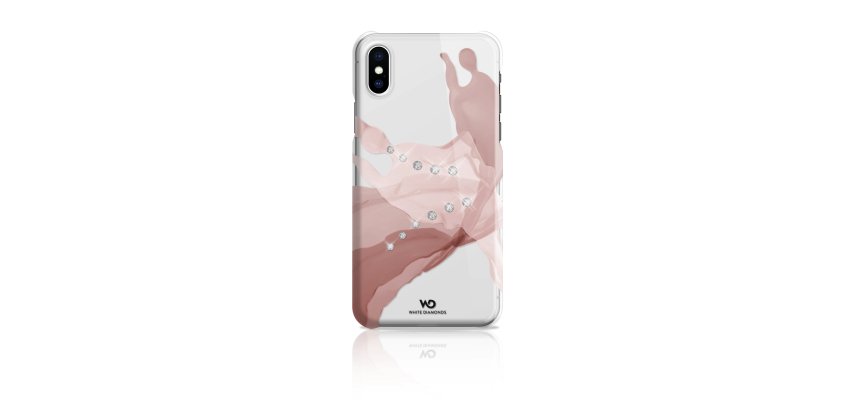 White Diamonds Liquids custodia per cellulare 14,7 cm (5.8") Cover Rose Gold, Bianco