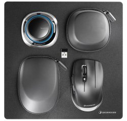 3Dconnexion SpaceMouse Wireless Kit 2 muis Universeel Rechtshandig RF Wireless + Bluetooth + USB Type-A Optisch