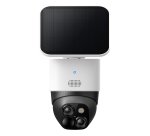 Eufy SoloCam S340, cámara solar de seguridad, cámara exterior inalámbrica, vigilancia de 360°, sin puntos ciegos, Wi - Fi 2,4 GHz, sin cuotas mensuales, compatible con HomeBase 3
